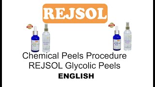 Rejsol Chemical Peels  Chemical peeling procedure English  special Ref REJSOL Glycolic Peel [upl. by Wait]