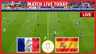 France vs Espagne EN DIRECT  Finale Football Jeux Olympiques Paris 2024  PES 2021 [upl. by Kiyohara672]