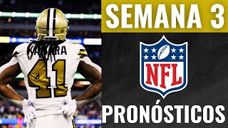 Pronósticos NFL Semana 3 🏈 Análisis Apuestas y Predicciones de cada PARTIDO [upl. by Giwdul779]