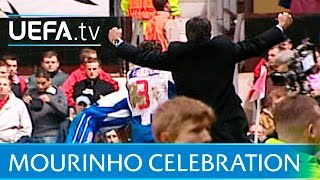 José Mourinho on his Porto touchline run at Old Trafford [upl. by Aneeuqal]