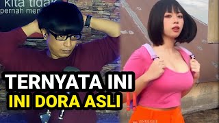 DORA DI DUNIA NYATA CANTIK LOH ‼️ REACTION MEME LUCU‼️ [upl. by Dlonyar]