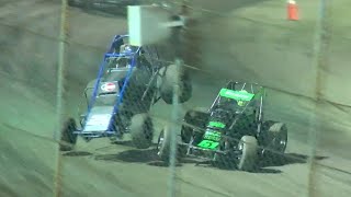 HIGHLIGHTS USAC West Coast Sprint Cars  The Dirt Track at Kern County Raceway Park  Oct 7 2023 [upl. by Kcor]