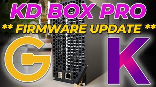 Goldshell NEW FIRMWARE UPDATE  Goldshell KD Box Pro [upl. by Kathe965]