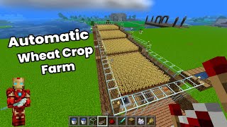 Minecraft Bedrock 121 Easy Auto Crop Wheat Farm minecraft [upl. by Otsenre966]