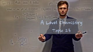 A Level Chemistry  23  Acids bases and buffers [upl. by Drawdesemaj]