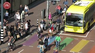 Cycling on Vredenburg Utrecht Netherlands [upl. by Mellie]