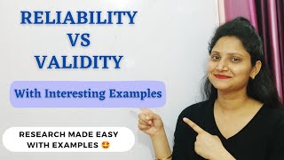 30 VALIDITY vs RELIABILITY  Reliability amp Validity in Research  Interesting Examples research [upl. by Justus831]