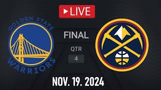 NBA LIVE Golden State Warriors vs Denver Nuggets  November 19 2024  Nuggets vs Warriors NBA 2K25 [upl. by Amiaj689]