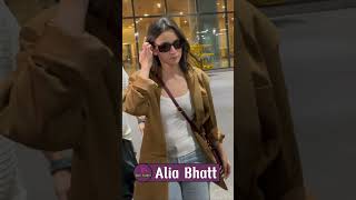 Alia Bhatt returns to Mumbai after Jigra promotion [upl. by Emersen]