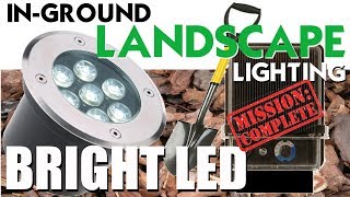 BRIGHT LED Landscape Lighting  InGround LowVoltage Lights [upl. by Shepp]