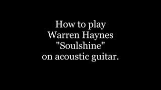 quotSoulshinequot on acoustic guitar [upl. by Dyson]