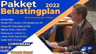 Terugkijken Pakket Belastingplan 2022 Beantwoording amp tweede termijn  Tweede Kamer [upl. by Davida]