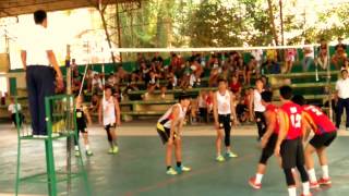 PRISAA Mens Volleyball 2016 Davao vs Calabarzon Set 1 [upl. by Nivrek126]