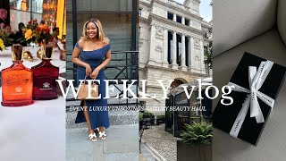 VLOG  CREED EVENT  LUXURY UNBOXINGS amp GIVENCHY BEUATY HAUL  Edwigealamode [upl. by Roee]