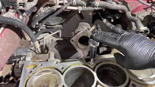 Fix Stripped Bolt Hole Cylinder Head Repair Dodge Jeep 24 [upl. by Alonzo]