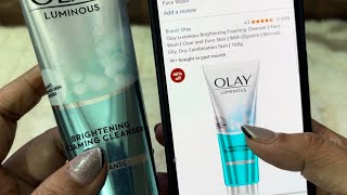 Which foaming cleanser is best olay luminous brightening foaming cleanser review [upl. by Zawde]