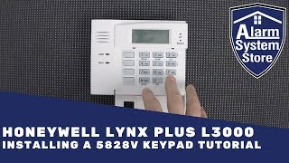 Honeywell 5828V Wireless Keypad Tutorial for Lynx Plus L3000  Tips for your install [upl. by Larner516]