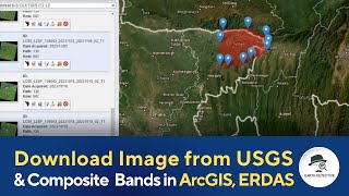 Latest way to Download Images from USGS Earth Explorer amp Bands Composite in ArcGIS [upl. by Burris]