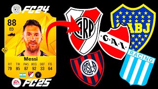 LIONEL MESSI CARTAS PERSONALIZADAS FC 2425  LPF ARGENTINA [upl. by Renault323]