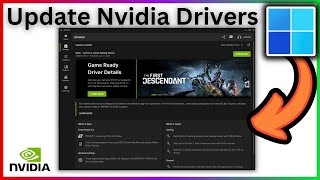 Update Nvidia Drivers Windows 11  Full Guide [upl. by Kerwon103]