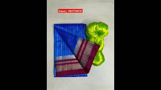 101  pure silk checks ilkal saree and temple gadwal saree shorts saree puresilk [upl. by Sherwynd]