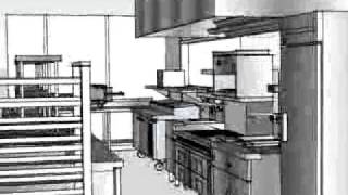 TriMark RW Smith  Commercial Kitchen Design  Hard Rock Cafe  BIM [upl. by Hgielyak]