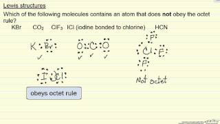 Lewis Structures Octet Rule Example [upl. by Radke521]