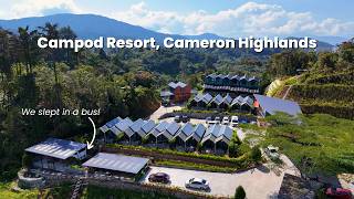 Campod Resort Cameron Highlands  Ever slept in a bus converted to a hotel room [upl. by Gaut]