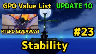 NEW GPO VALUE LIST UPDATE 10 23 STABILITY [upl. by Annayoj]