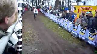 Hoogerheide Cyclocross World Cup 2010  fourth lap [upl. by Anirtik]