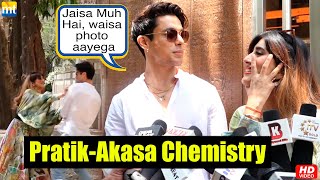 Pratik Sehajpals cute fighting moments with rumoured GF Akasa Singh  Saamna [upl. by Covell68]