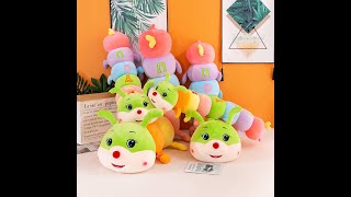 Caterpillar Plush Colorful Long Pillow [upl. by Kirsten615]