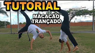 Capoeira Tutorial Macacão Trançado  Aú de coluna pra trás trançado  roda gigante com trançado [upl. by Anahsahs376]