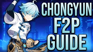 Chongyun Main DPS Build  Team Gear and Gameplay FREE TO PLAY  Genshin Impact [upl. by Asiluj]