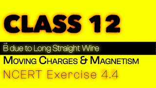 Exercise 44  Explained  Moving Charges and Magnetism  NCERT Physics Class  12 [upl. by Naut]