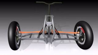 CAN AM tilting steering 3D CAD [upl. by Oivaf]