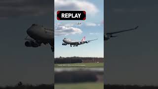 CargoLax Landing 747400F Pod Strike on Heavy Landing [upl. by Ssenav104]