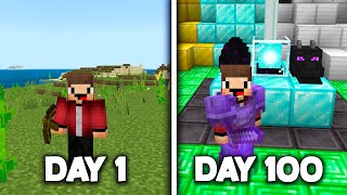 Surviving 100 Days in Hardcore Minecraft LIVE [upl. by Elawalo160]