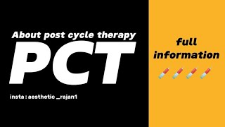 about pct  post cycle therapy [upl. by Rases]