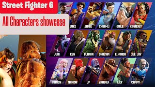 Street Fighter 6  All Characters Showcase  SF6 Character Select Screen and Animations  Season I [upl. by Chariot587]