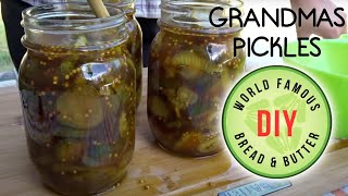 How To Make My Grandmas Depression Era Sweet Pickles  Bread amp Butter Style [upl. by Eniamreg712]