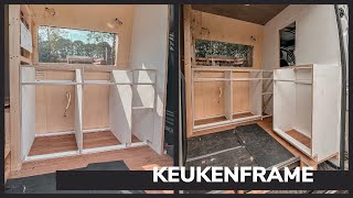 Keukenframe maken in onze camper  Raam afwerken  VW Crafter  L2H2 [upl. by Dressel]