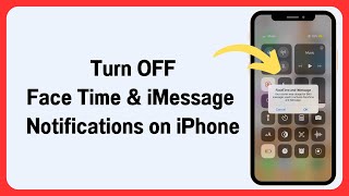 How To Turn OFF FaceTime and iMessage Notification on iPhone or iPad [upl. by Quinby151]