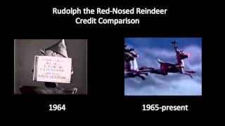 Rudolph the RedNosed Reindeer  Credit Comparison 1964 vs 1965present [upl. by Agamemnon]