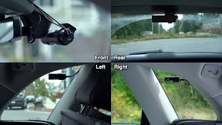 4 Channel Dashcam Setup 360 Degree Recording [upl. by Tabitha]