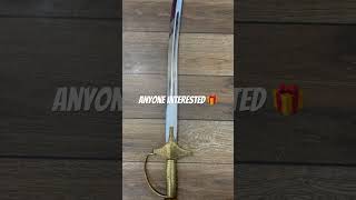 350 Custom Handmade Stainless Steel Persian Sword With Golden Hand engraved Handle handmadesword [upl. by Neelra]