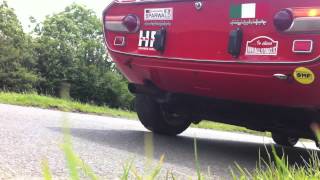 Lancia Fulvia HF group 4 rally car exhaust sound [upl. by Akemak]