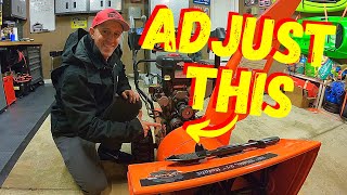 HOW TO ADJUST A SNOWBLOWER AUGER BELT TO THROW FARTHER [upl. by Sargent]