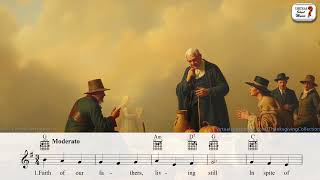 Faith of Our Fathers  Thanksgiving Traditional Song  Sheet Music PlayAlong [upl. by Duff]