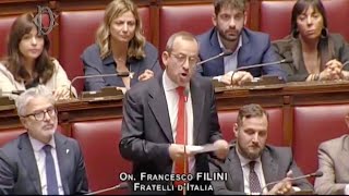 FILINI quotVERGOGNATEVI LOPPOSIZIONE CHIEDE ALLUE DI SANZIONARE I CITTADINI ITALIANIquot [upl. by Ntisuj481]